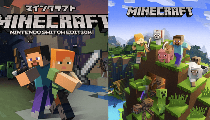 Nintendo Switchにminecraftが2種類ある理由 Various Colors Craft
