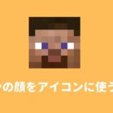【Minecraft】スキンの顔の部分だけの画像を作る方法
